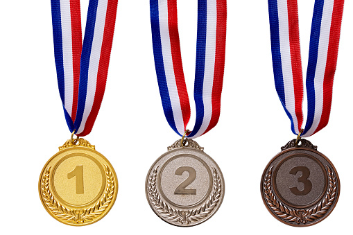 1st, 2nd and 3rd place medal