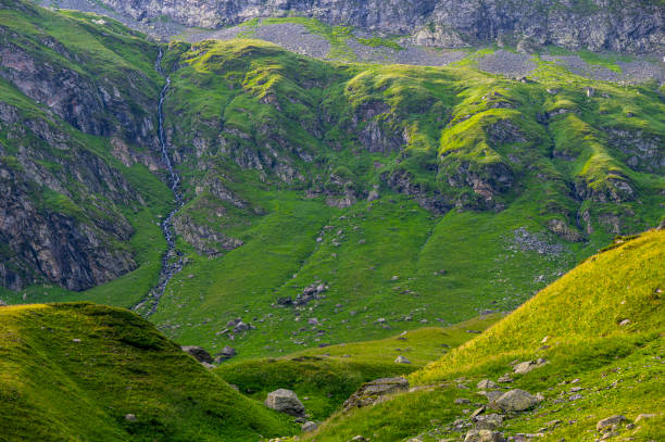 istock Waterfall in Fagaras Mountains, Romania. 1591308013