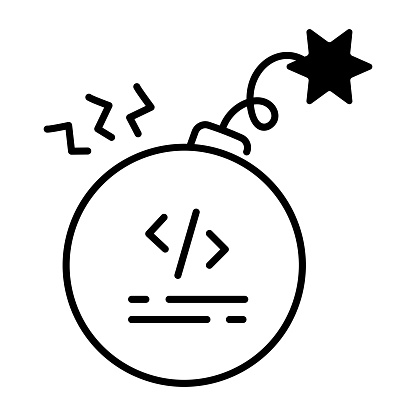 Bomb Codeing Coding Bomb Stock Illustration - Download Image Now - Bomb, Coding ...