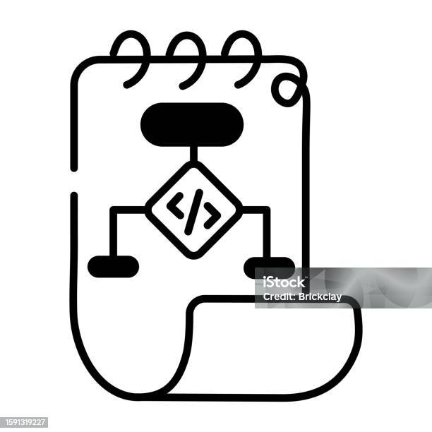 Programming Algorithm Stock Illustration - Download Image Now - Coding ...