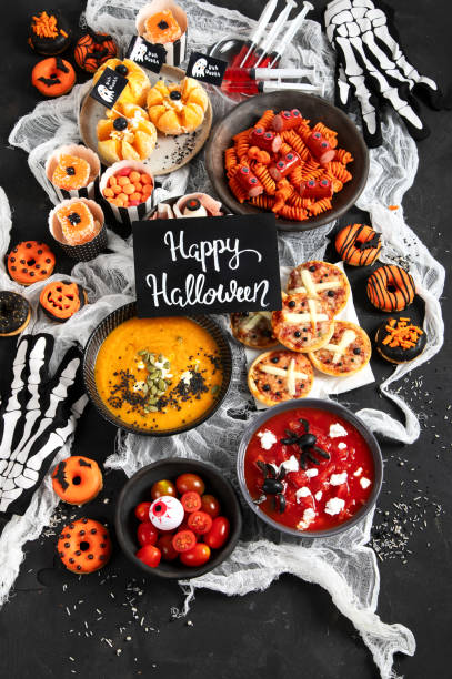 istock Halloween food ideas for a family dinner. 1591369385