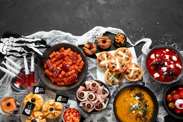 istock Halloween food ideas for a family dinner. 1591374317