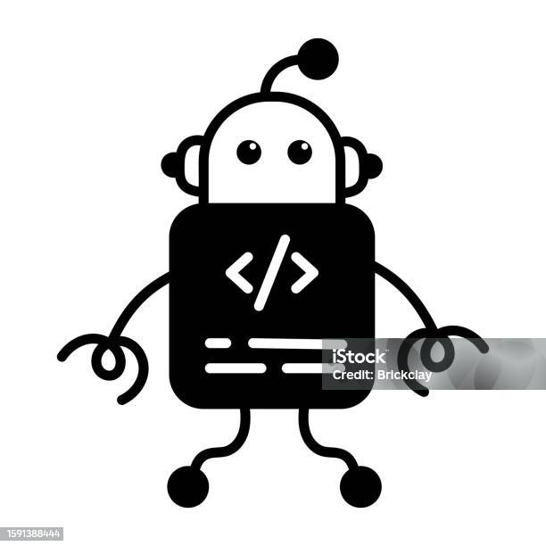 Coding And Robotics Loop Arrow Robot Coding Stock Illustration - Download Image Now - Coding ...