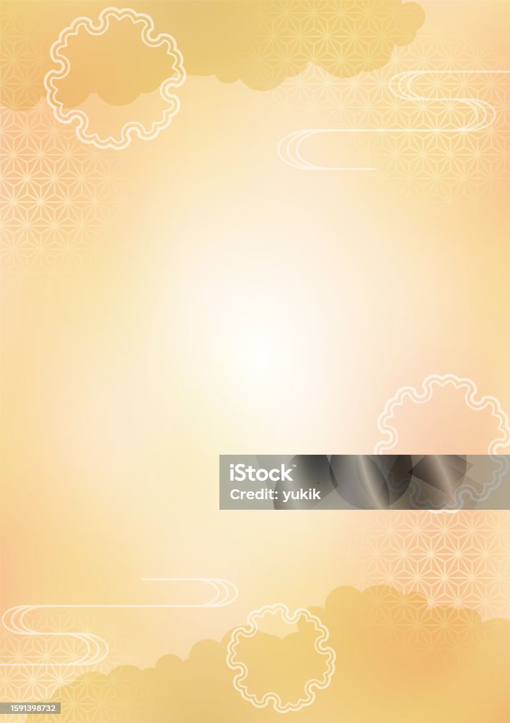 Basic Japanese Background Autmn Background With Japanese Patterns Stock Illustration - Download ...