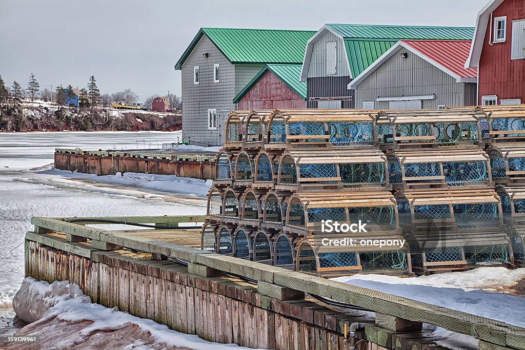 Invierno Wharf - Foto de stock de Invierno libre de derechos