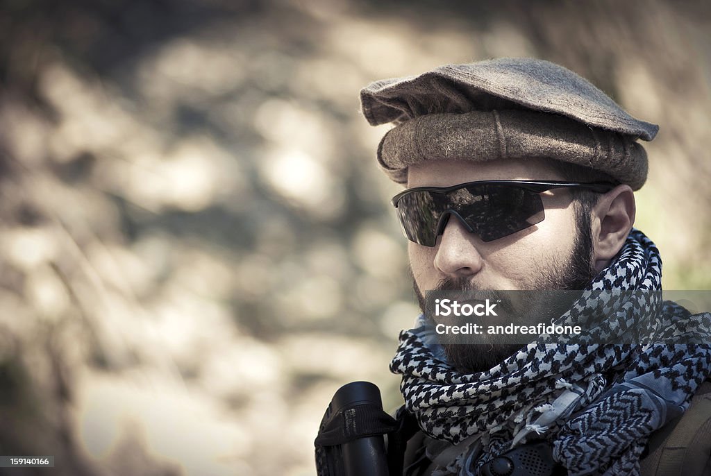 Moderno Ritratto di un soldato - Foto stock royalty-free di Adulto