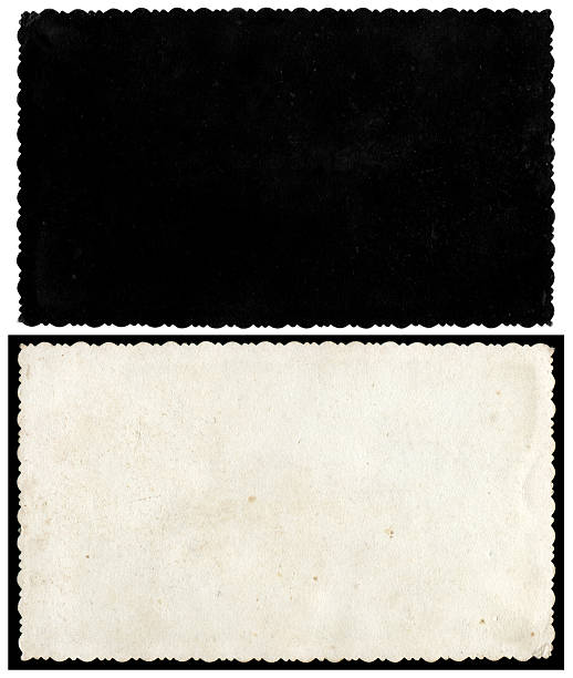 Blank photo frame & background background textured Blank photo frame & background textured isolated on black. serrated stock pictures, royalty-free photos & images