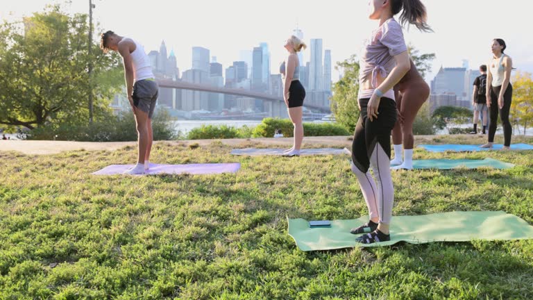 Yoga outdoor class in New York