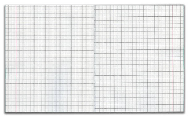 ćwiczenie książka na białym tle, ścieżka odcinania - workbook lined paper paper striped zdjęcia i obrazy z banku zdjęć