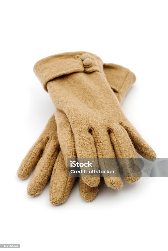 Guantes para mujer - Foto de stock de Fondo blanco libre de derechos