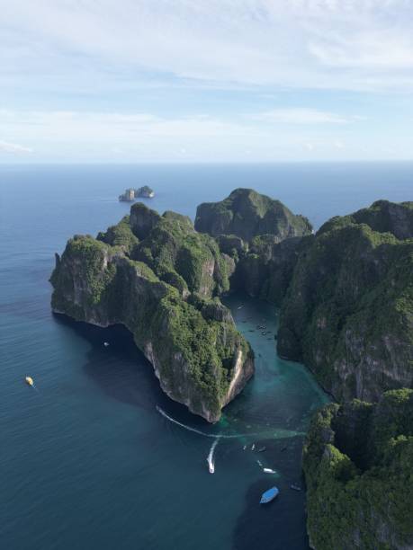 istock Drone picture of Maya Bay and Pileh Lagoon in Koh Phi Phi, Thailand. 1591437564