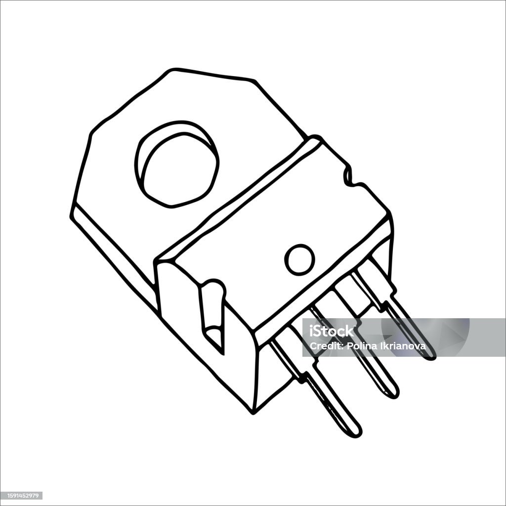 Transistor Appearance Doodle Style Stock Illustration - Download Image ...