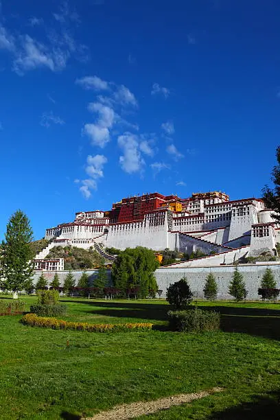 The iconic Potala Palace in Lhasa, Tibet