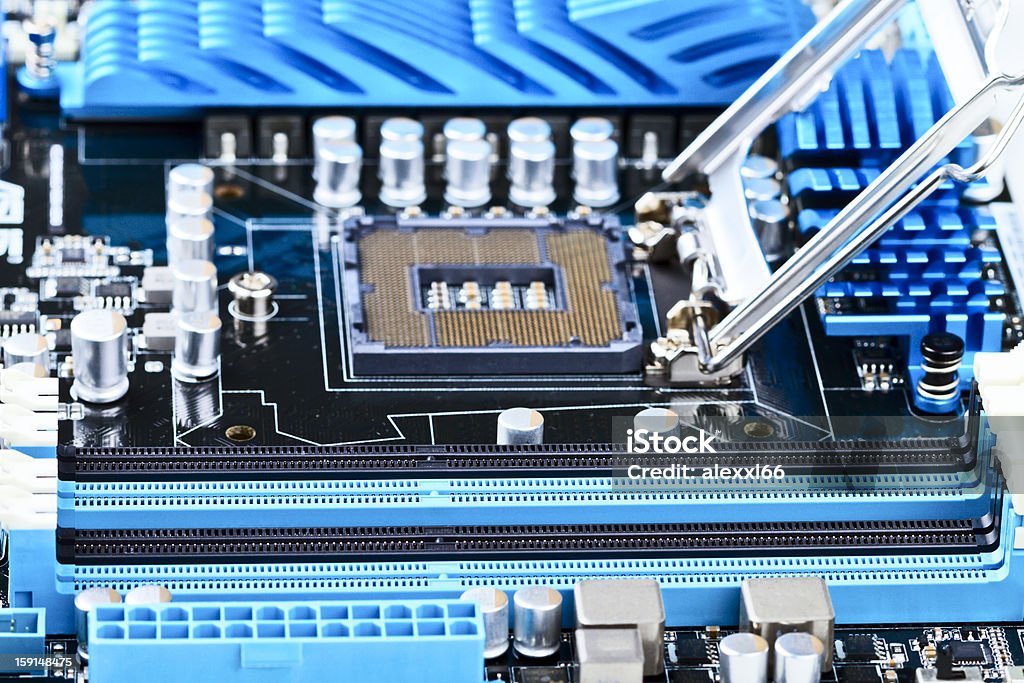 CPU conector hembra - Foto de stock de Acero libre de derechos