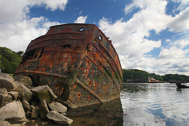 Rusty barco - foto de acervo