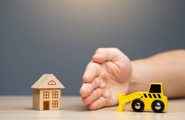 istock Restriction Ban on house demolition. 1591533221