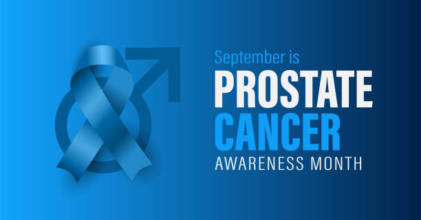 ilustrações, clipart, desenhos animados e ícones de setembro é o banner da campanha de conscientização do mês de conscientização do câncer de próstata. - novembro azul
