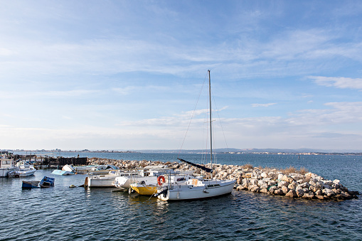 little harbor on mediteranean sea