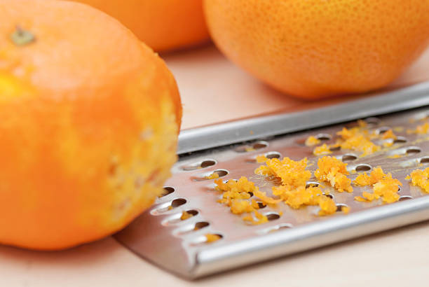 Citrus Zest and Grater stock photo