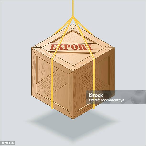 Vetores de Caixa Para Exportação e mais imagens de Armazém de distribuição - Armazém de distribuição, Atividade comercial, Caixa - Recipiente