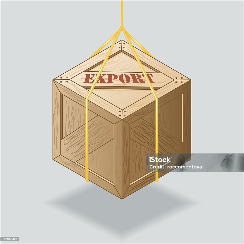 Export Box Export box (vector) Adobe Illustrator Box - Container stock vector