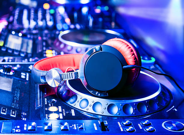istock Dj mixer with headphones 159158516