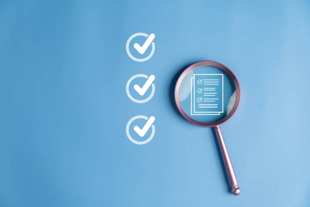 istock Prepare check and approve concepts. Document management, paperless. documents for online approve paperless quality assurance and ERP management. 1591616443