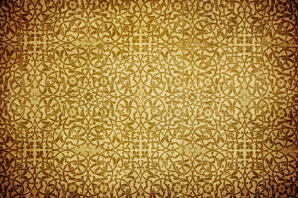 istock grunge background with oriental ornaments 159163292
