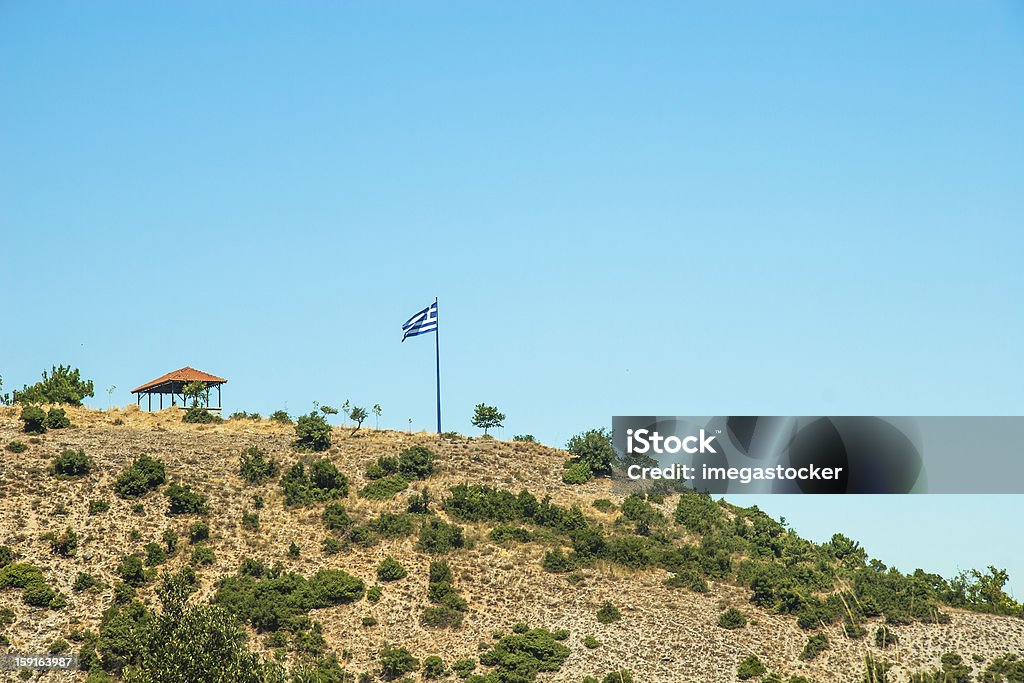 Parque Nacional Mountain view-Olympus - Royalty-free Aldeia Foto de stock