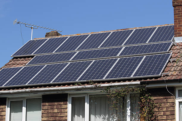 istock Solar photovoltaic panels 159165878