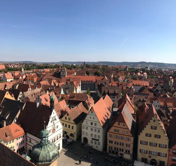 istock High angle view of medieval city 1591662563