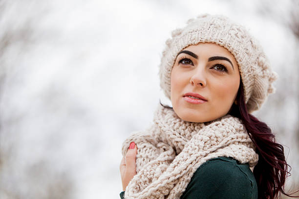 istock Young woman at winter 159168524