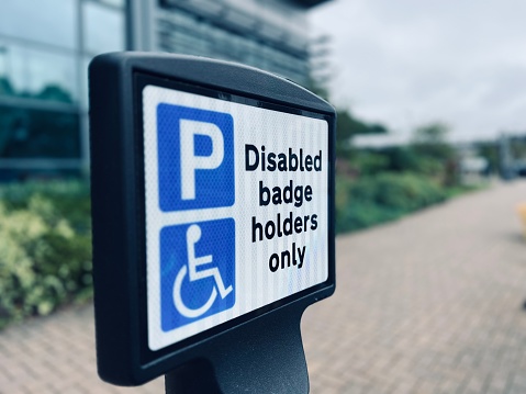Disabled parking signage