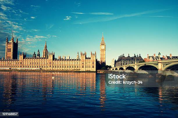 Foto de De Londres e mais fotos de stock de Arquitetura - Arquitetura, Azul, Big Ben