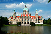 The city hall of Hannover, Germany