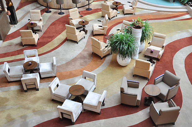 istock Top view of a luxury hotel lounge bar. 159171702