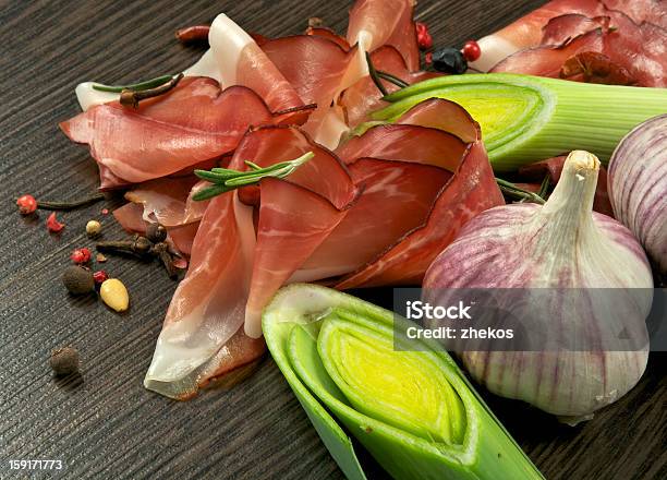 Jamon - Fotografie stock e altre immagini di Aglio - Alliacee - Aglio - Alliacee, Alimentazione sana, Antipasto