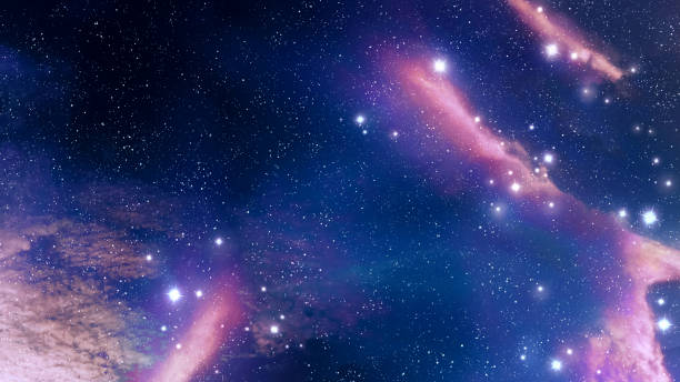 istock Colorful nebula in the universe. Interstellar plasma in space. 1591728799