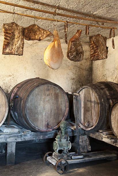 istock Interior of very old wine cellar 159175571
