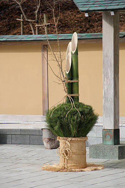 istock Japanese New Year Bamboo and Pine Decoration 159176124