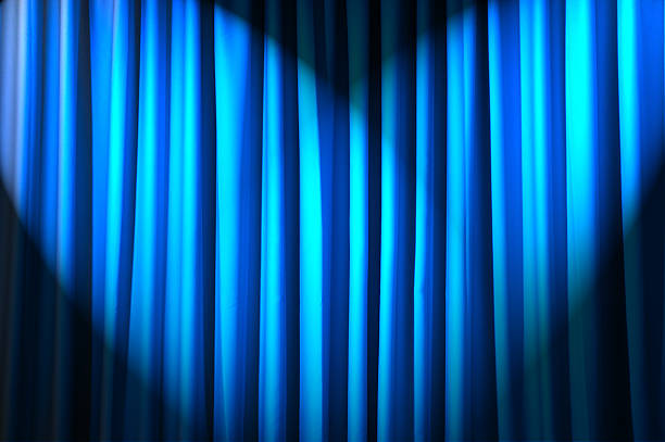 istock Brightly lit curtains in theatre concept 159176310