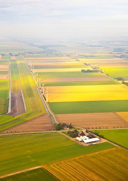 istock Several windmills and farm at Dutch landscape 159179093