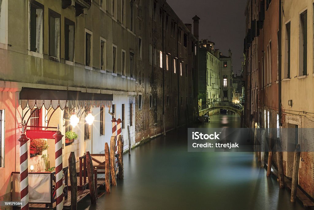 Cena noturna de Veneza - Foto de stock de Arquitetura royalty-free