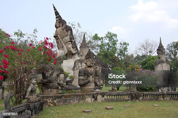 Buda Park Vienciana No Laos - Fotografias de stock e mais imagens de Ao Ar Livre - Ao Ar Livre, Buda, Budismo