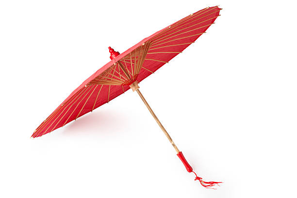 istock Chinese red oiled-paper umbrella 159188134