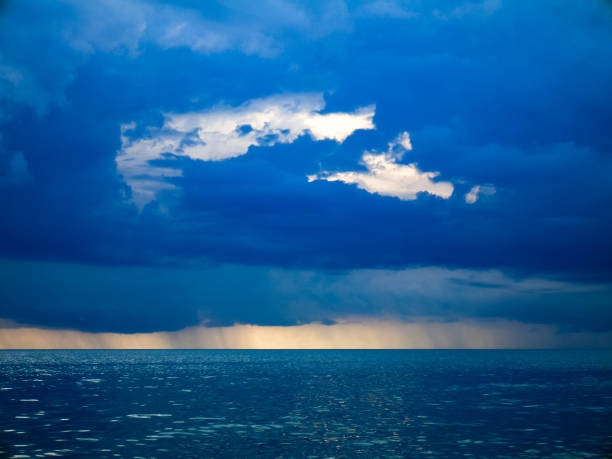 istock View on the sea during the sunset. 1591910878