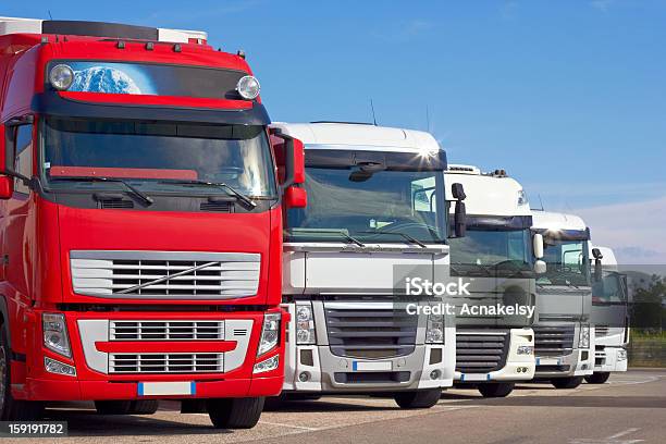 Autotrucks Stock Photo - Download Image Now - Cargo Container, Commercial Land Vehicle, Container