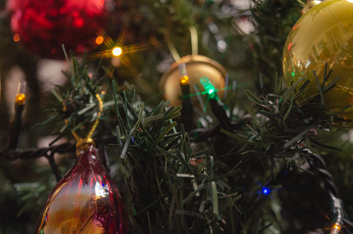 Close up of Christmas' decorations