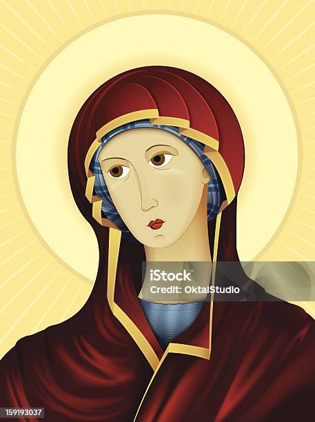 Ikona - Stockowe grafiki wektorowe i więcej obrazów Bóg - Bóg, Cesarstwo Bizantyńskie, Chrześcijaństwo