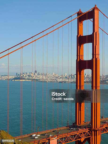 Foto de São Francisco Ponte Golden Gate e mais fotos de stock de Azul - Azul, Baía, Califórnia